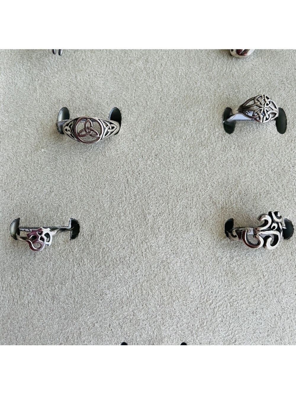 Celtic Trinity Knot Sterling Silver Ring Available Sizes 5, 6, 8, 9 Unisex - Picture 12 of 13